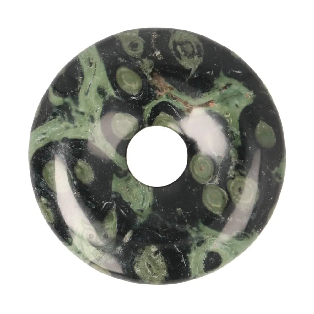Jaspis kambaba donut hanger nr. 16 - Ø 4 cm | Edelsteen sieraad