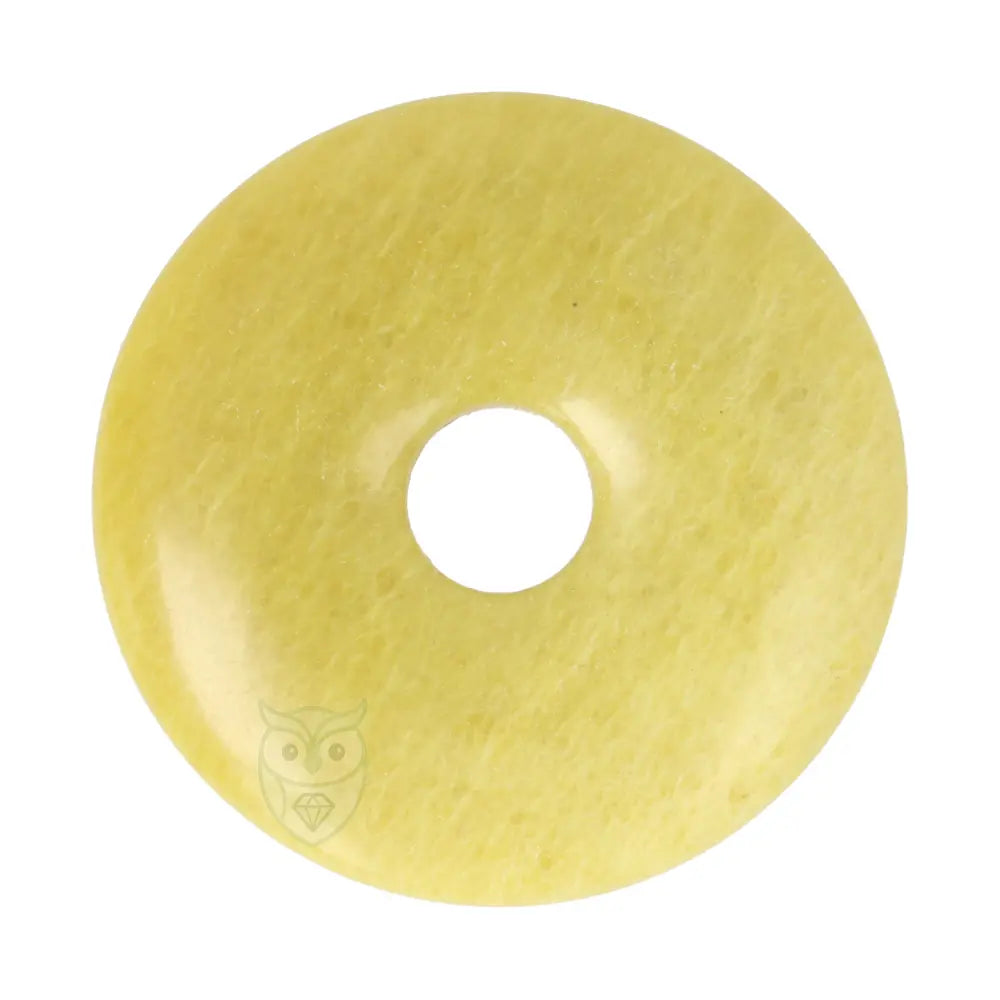 Lizardiet (Noorse Jade) donut hanger nr. 6 - Ø 4 cm | Edelsteen sieraad