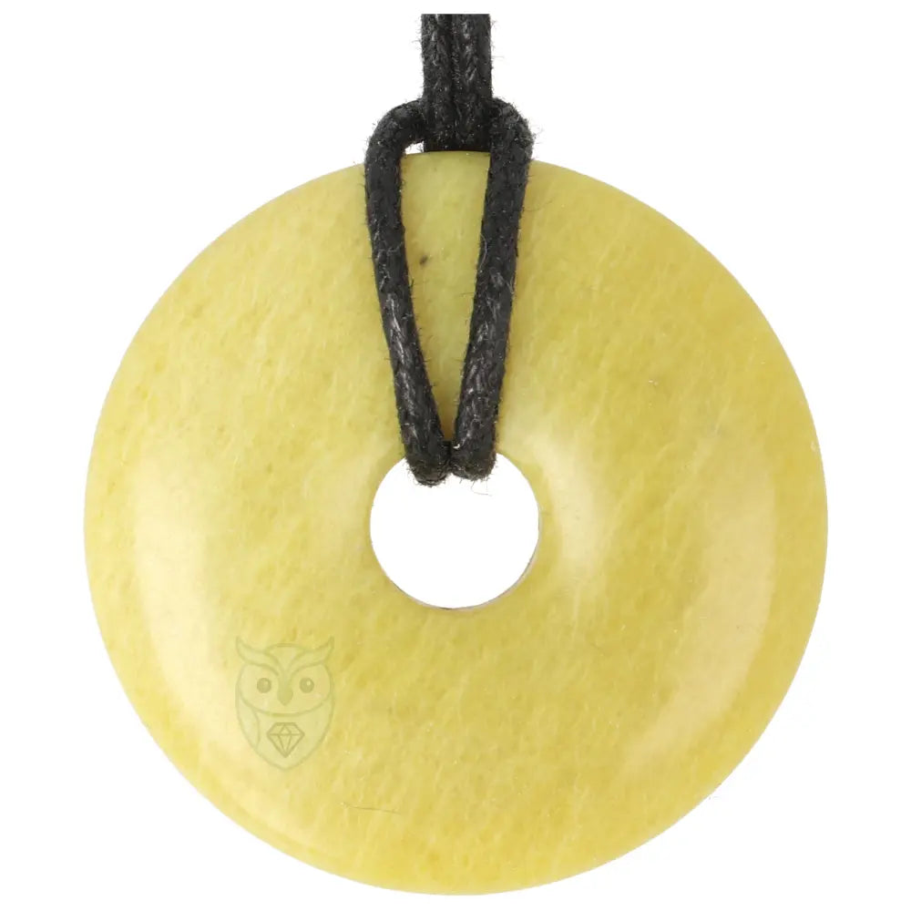 Lizardiet (Noorse Jade) donut hanger nr. 6 - Ø 4 cm | Edelsteen sieraad