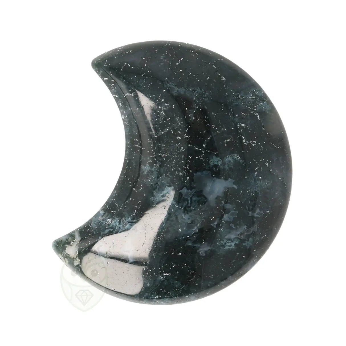 Mosagaat halve maan nr. 23 - 64 gram | Edelsteen