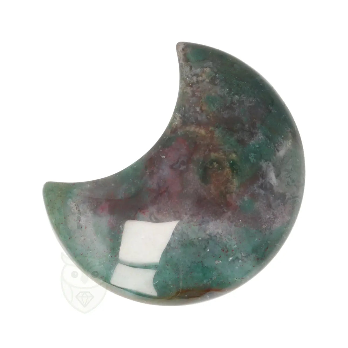 Mosagaat halve maan nr. 25 - 59 gram | Edelsteen