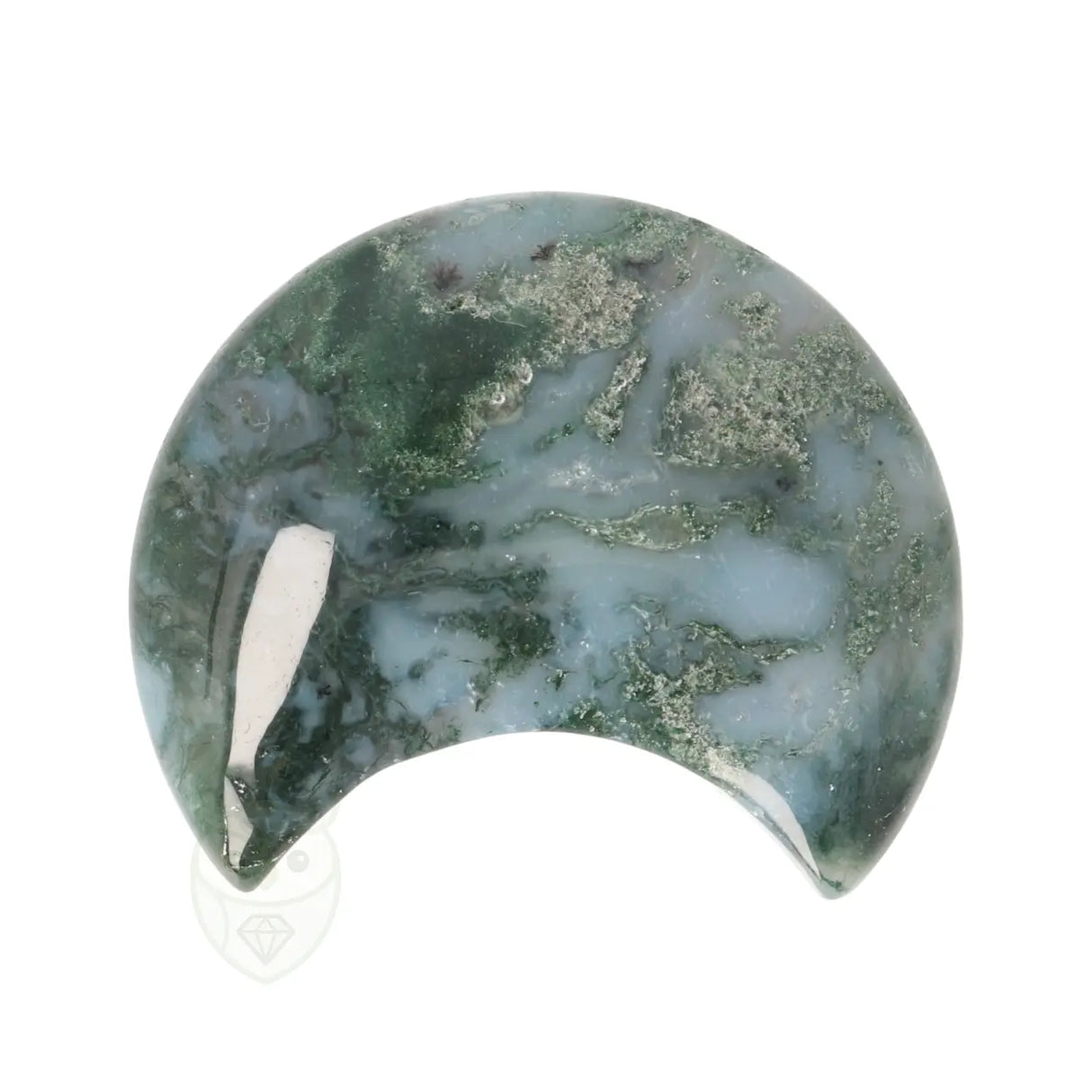 Mosagaat halve maan nr. 26 - 48 gram | Edelsteen