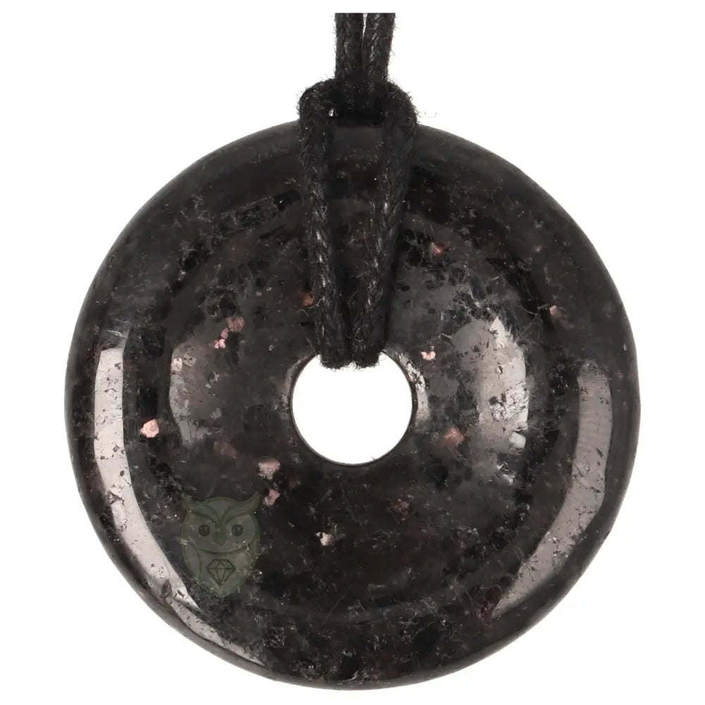 Nuummiet Donut hanger nr. 17 - Ø 4 cm | Edelsteen sieraad