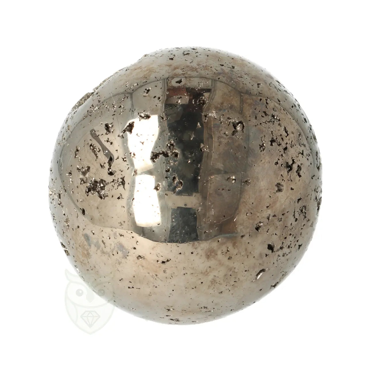 Pyritkugel 364 Gramm Ø 5,38 cm Nr. 20 | Edelsteinkugel Peru