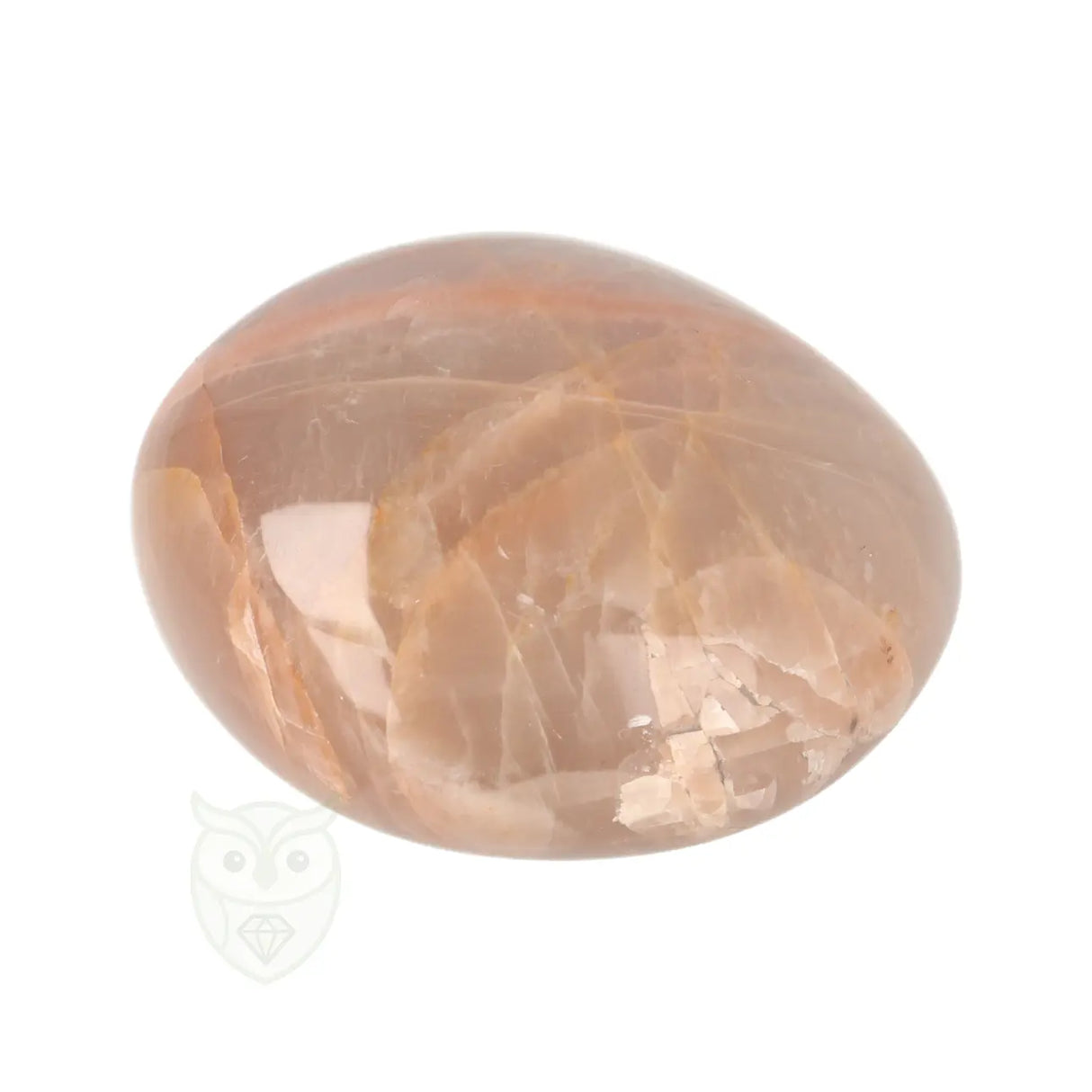 Roze Maansteen handsteen nr. 77 - 102 gram - Madagaskar | Edelsteen