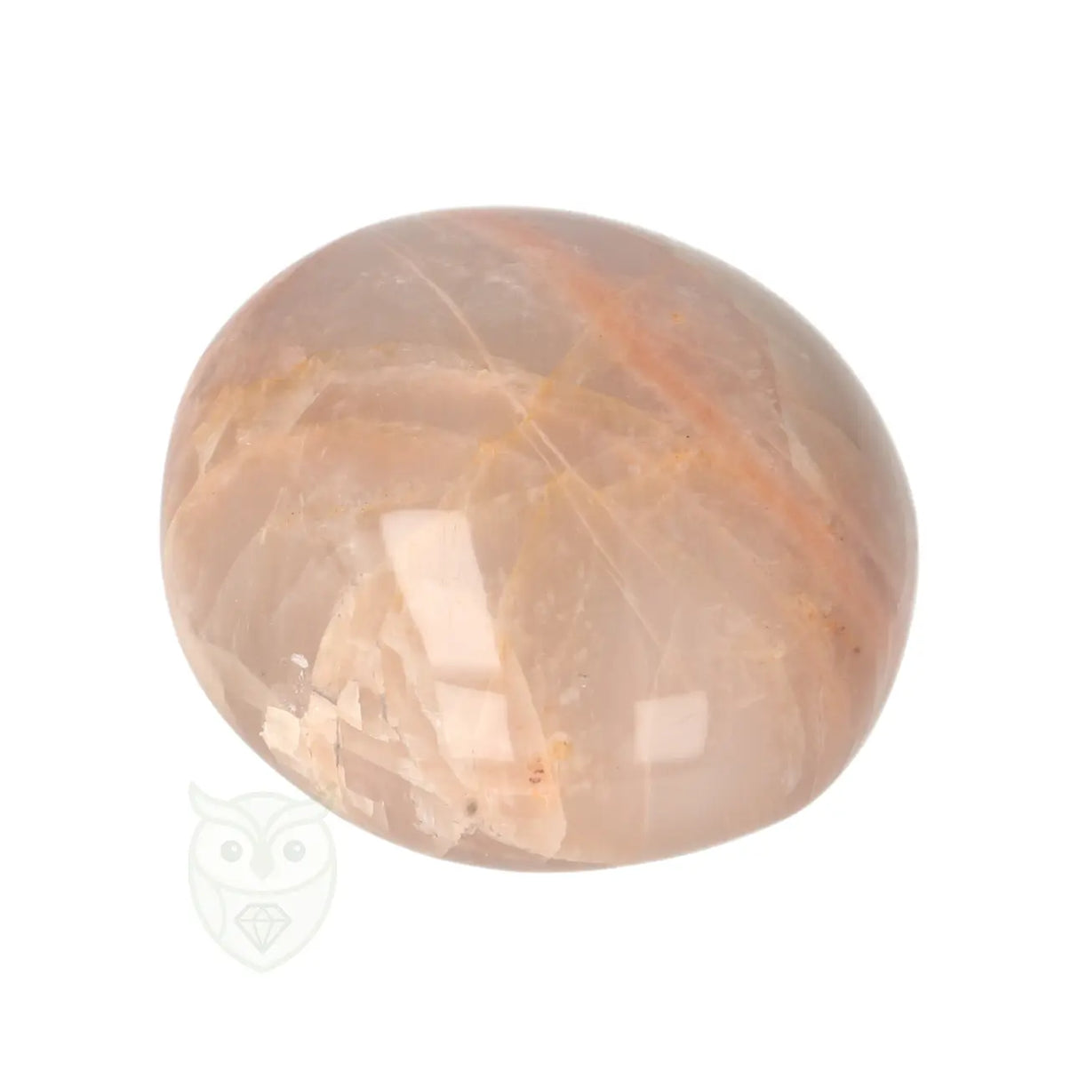 Roze Maansteen handsteen nr. 77 - 102 gram - Madagaskar | Edelsteen