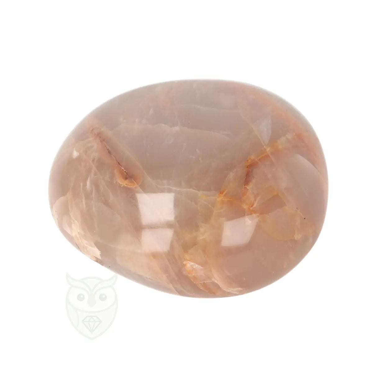 Roze Maansteen handsteen nr. 77 - 102 gram - Madagaskar | Edelsteen