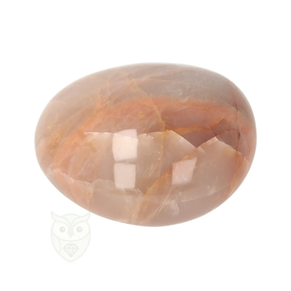 Roze Maansteen handsteen nr. 77 - 102 gram - Madagaskar | Edelsteen