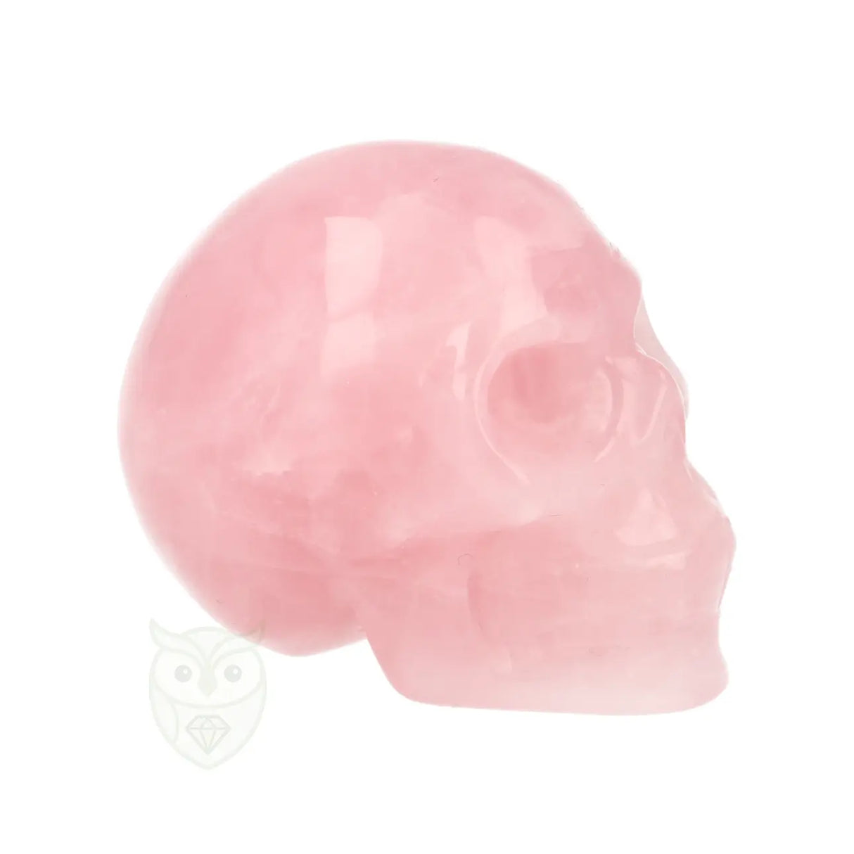 Rozenkwarts schedel nr. 29 - 100 gram | Edelsteen skull