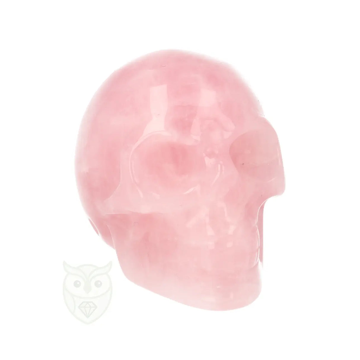 Rozenkwarts schedel nr. 29 - 100 gram | Edelsteen skull