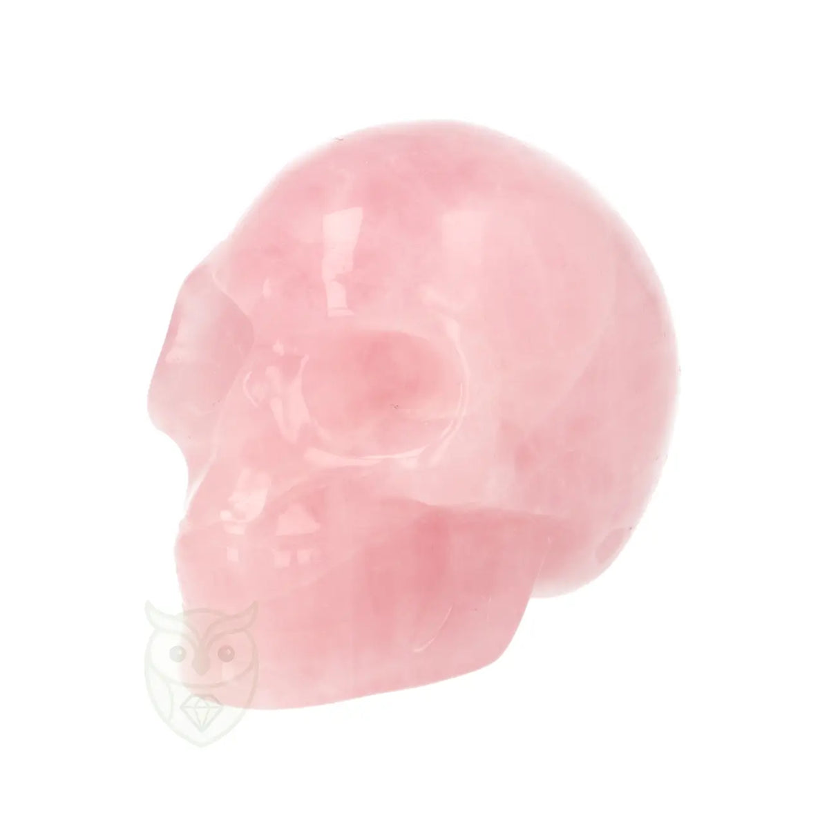 Rozenkwarts schedel nr. 29 - 100 gram | Edelsteen skull