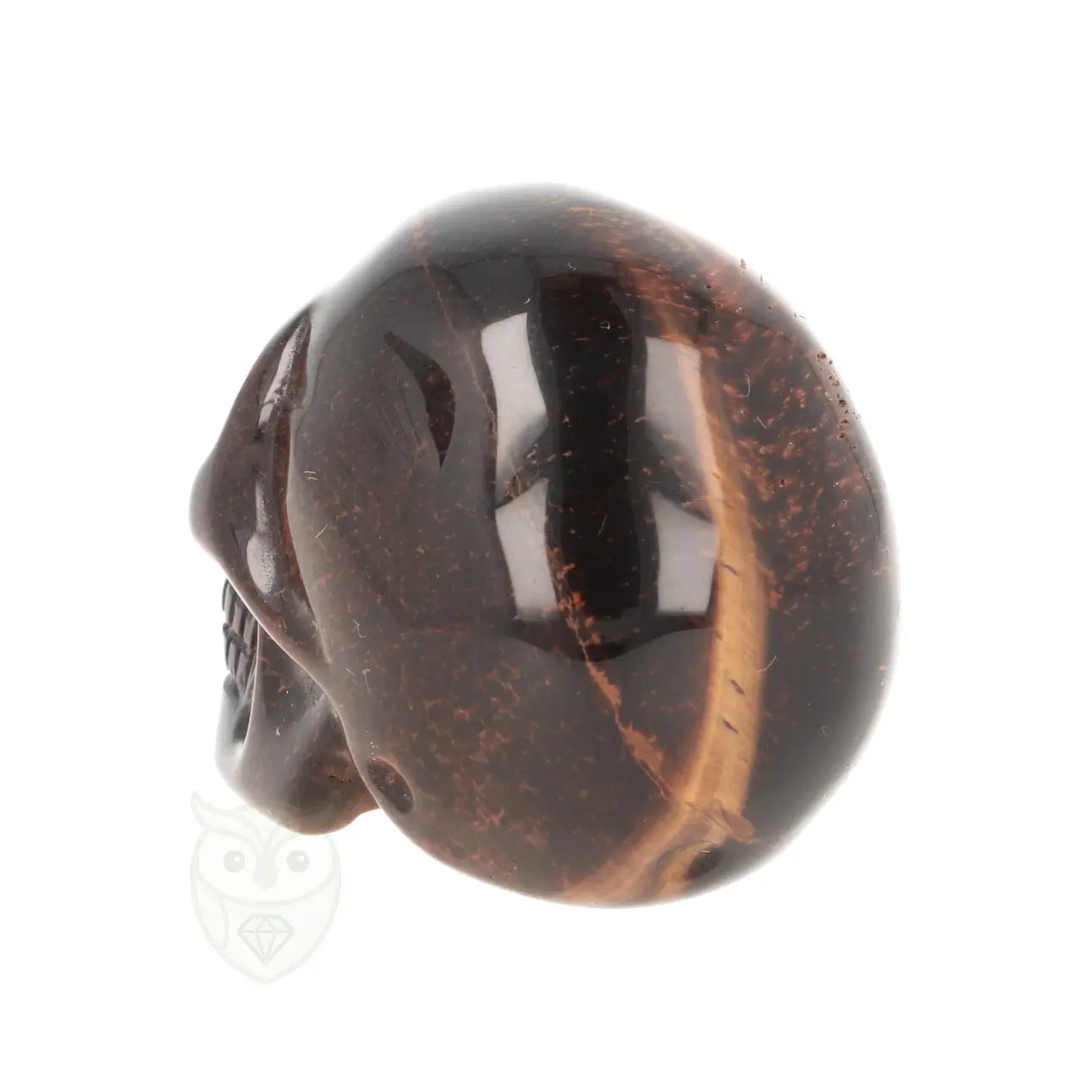 Tijgeroog schedel nr. 24 - 102 gram | Edelsteen skull