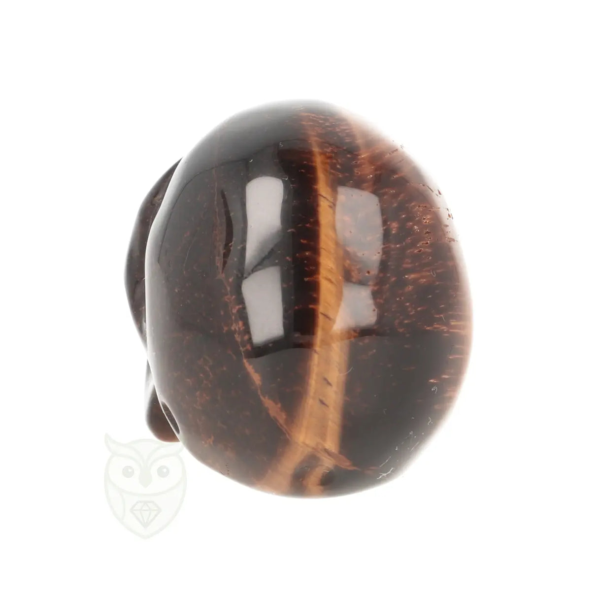 Tijgeroog schedel nr. 24 - 102 gram | Edelsteen skull