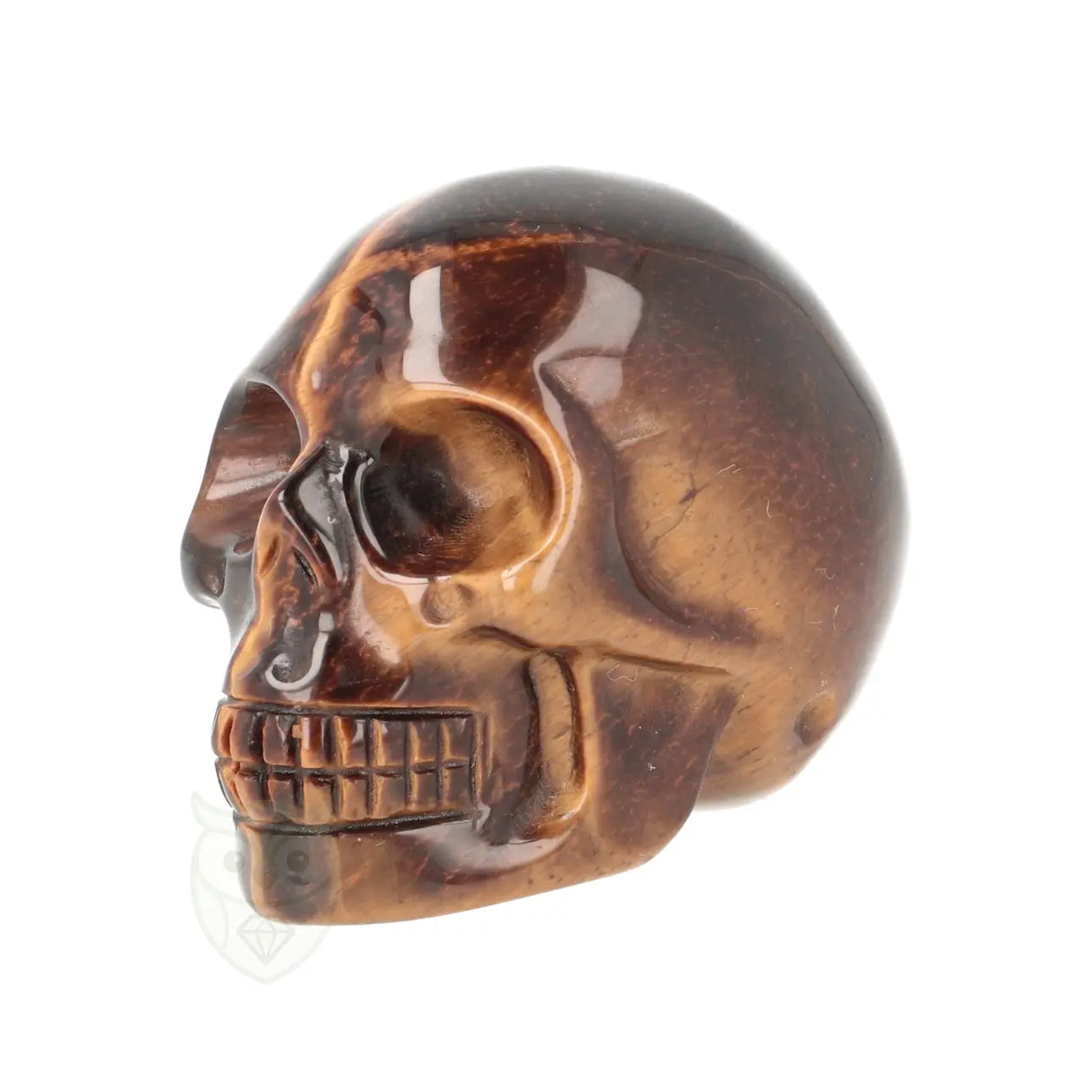 Tijgeroog schedel nr. 24 - 102 gram | Edelsteen skull