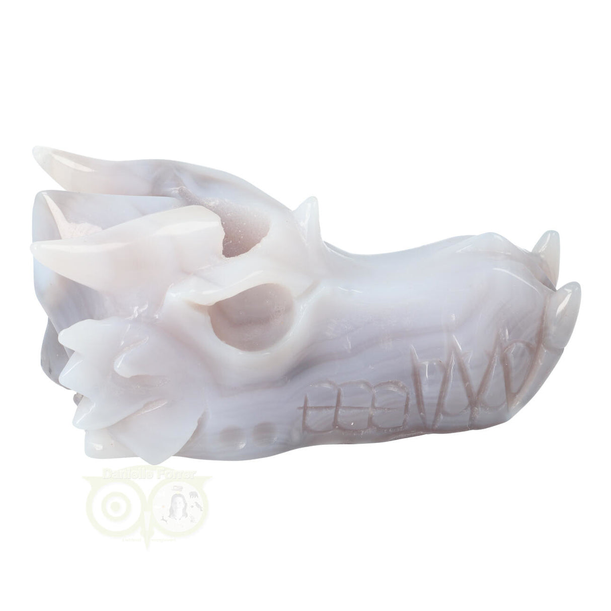 Agaat Drakenschedel 523 gram