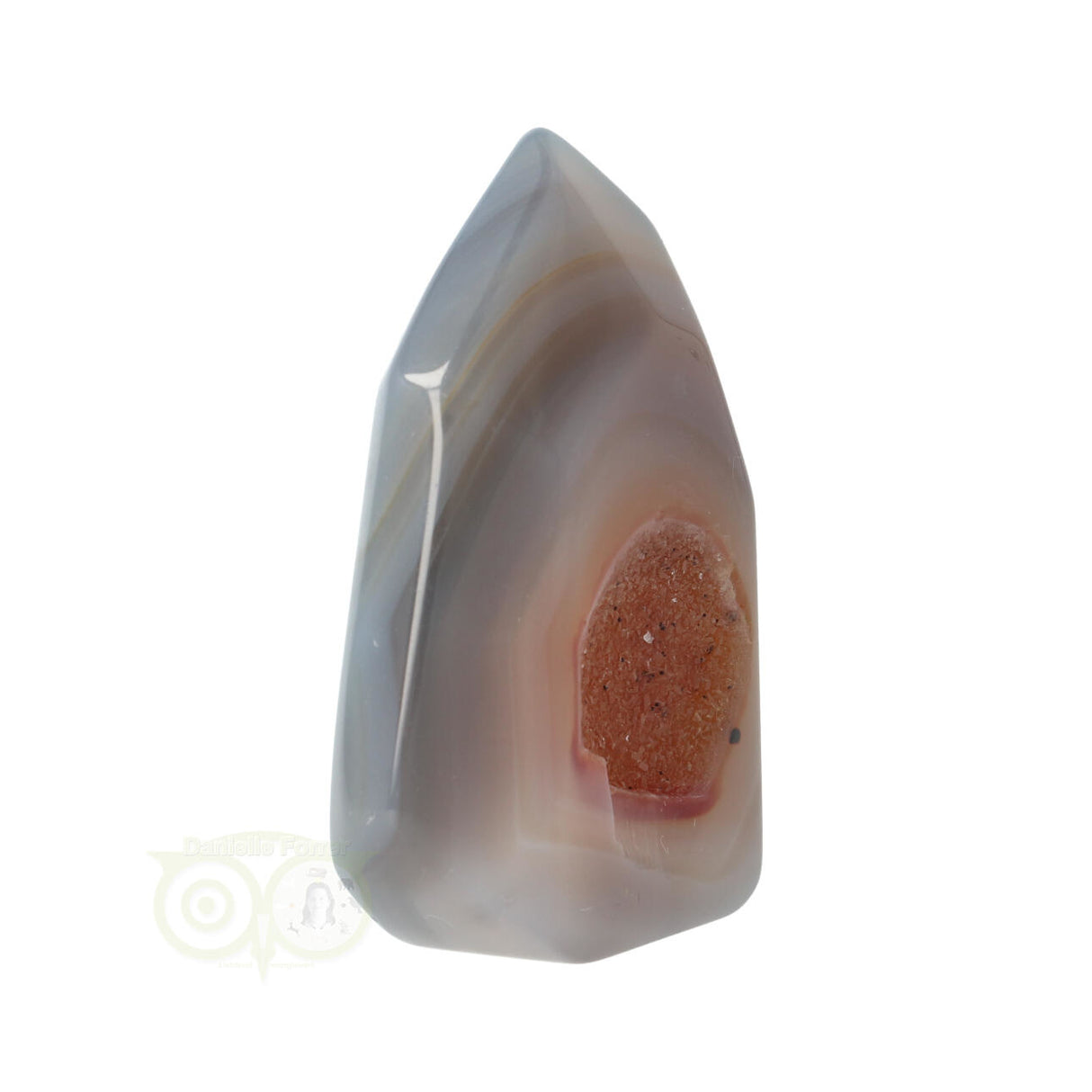 Agaat dunne Geode punt Nr 17