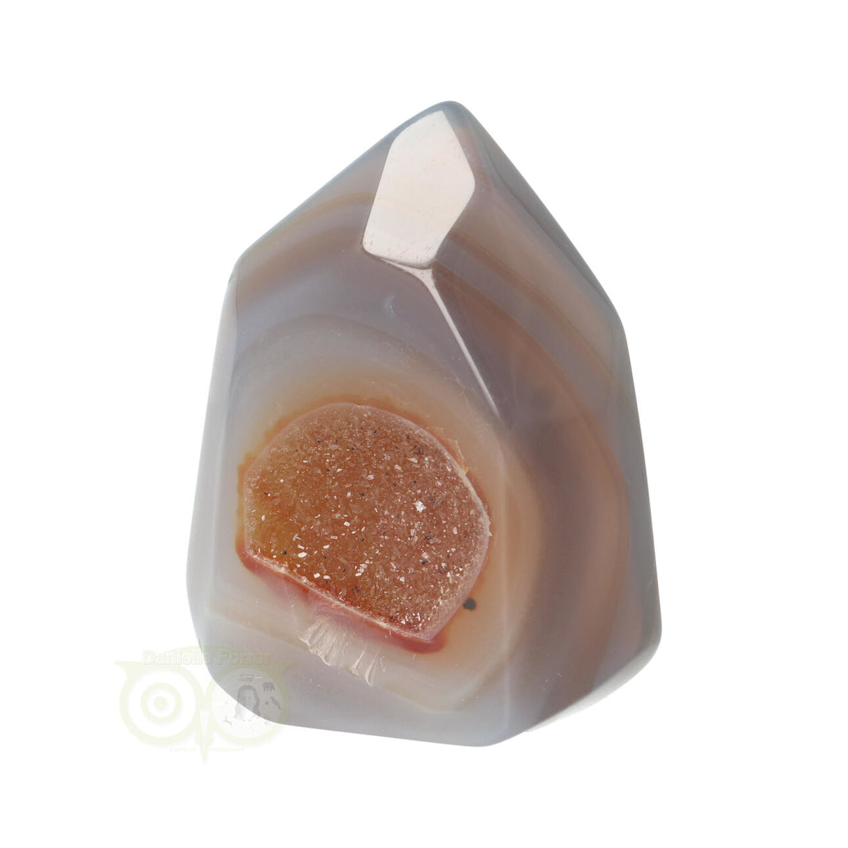 Agaat dunne Geode punt Nr 17