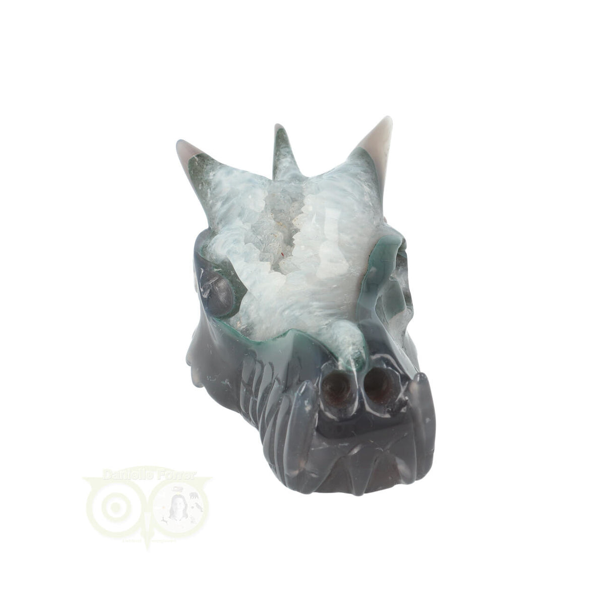 Agate Geode Dragon Skull 234 grams