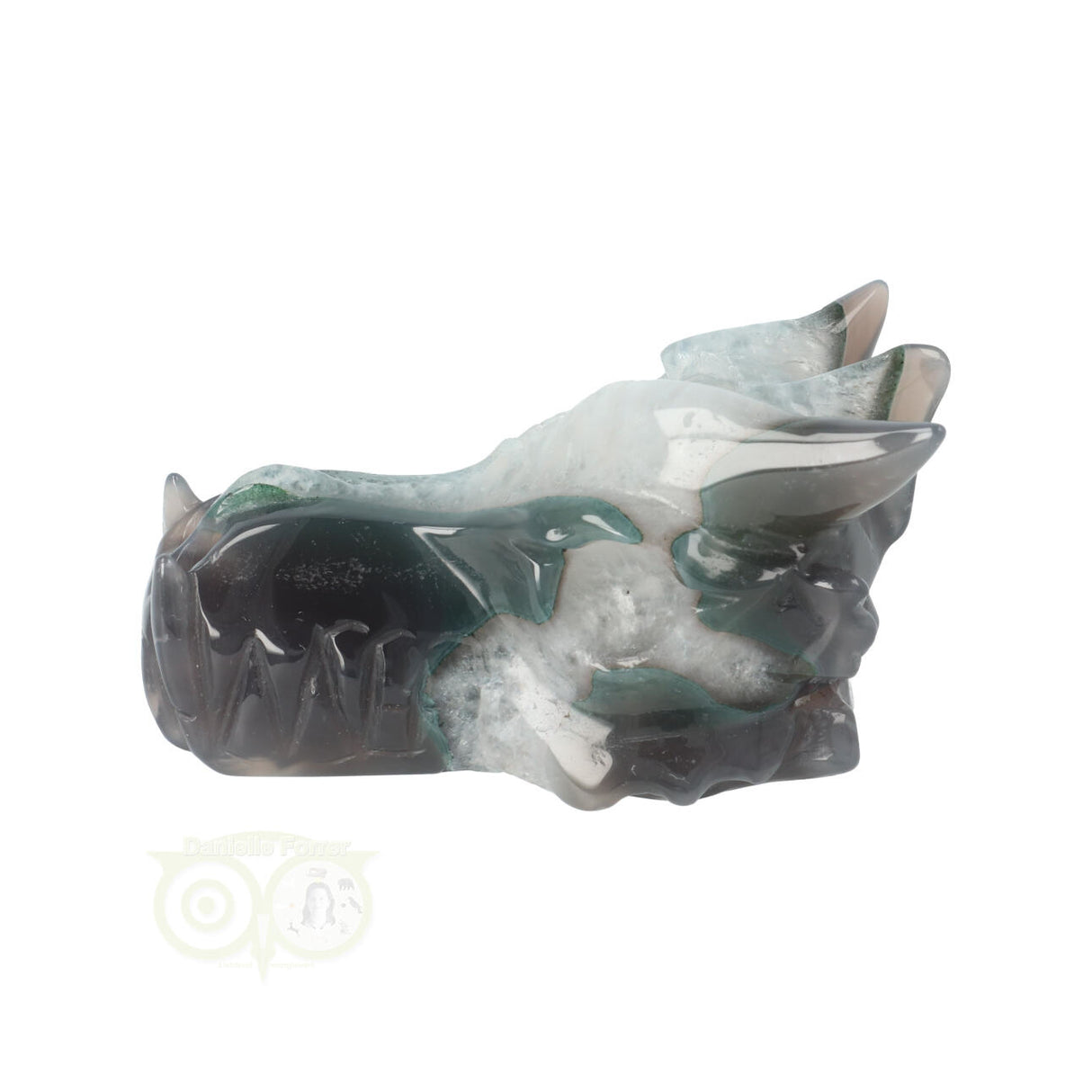 Agate Geode Dragon Skull 234 grams