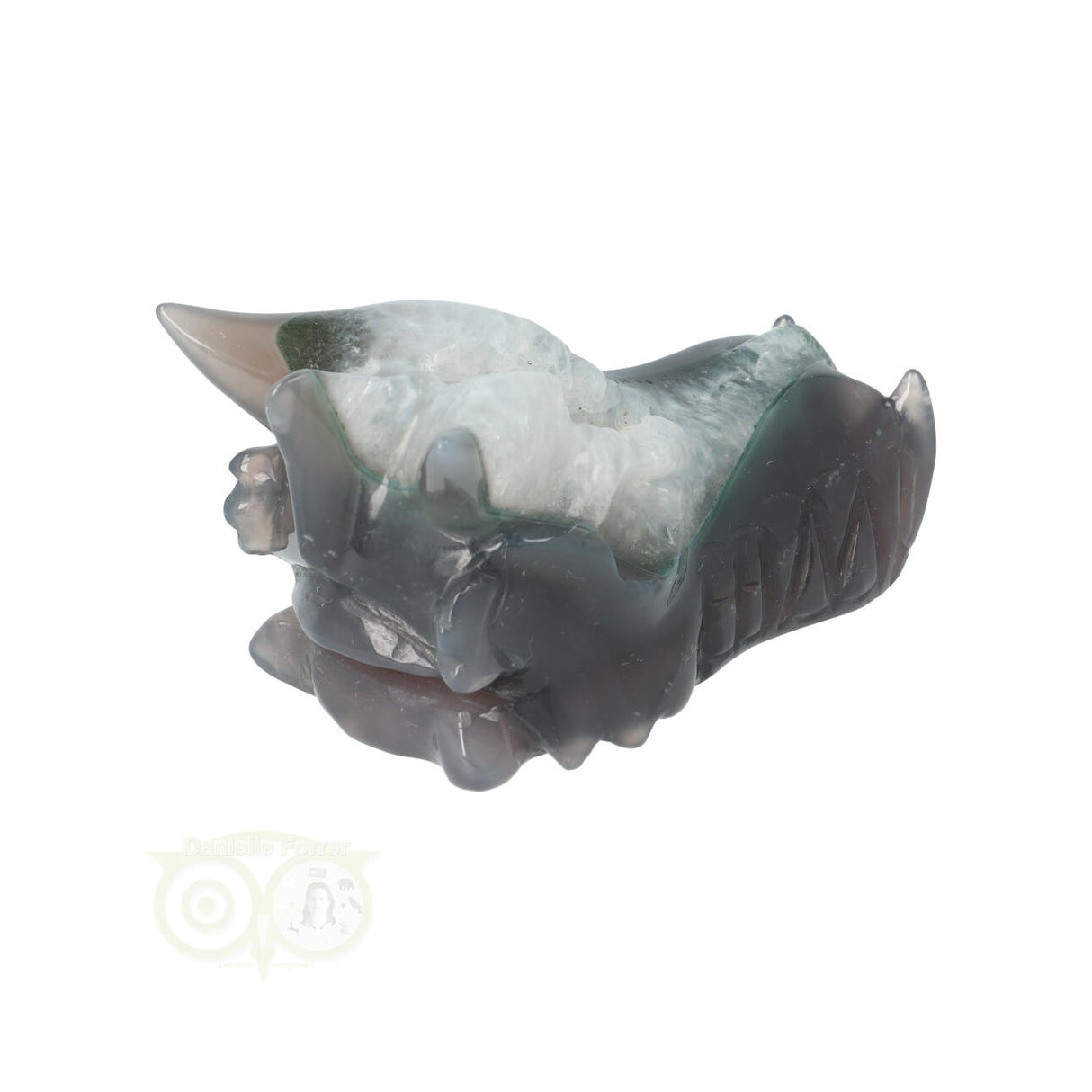 Agate Geode Dragon Skull 234 grams