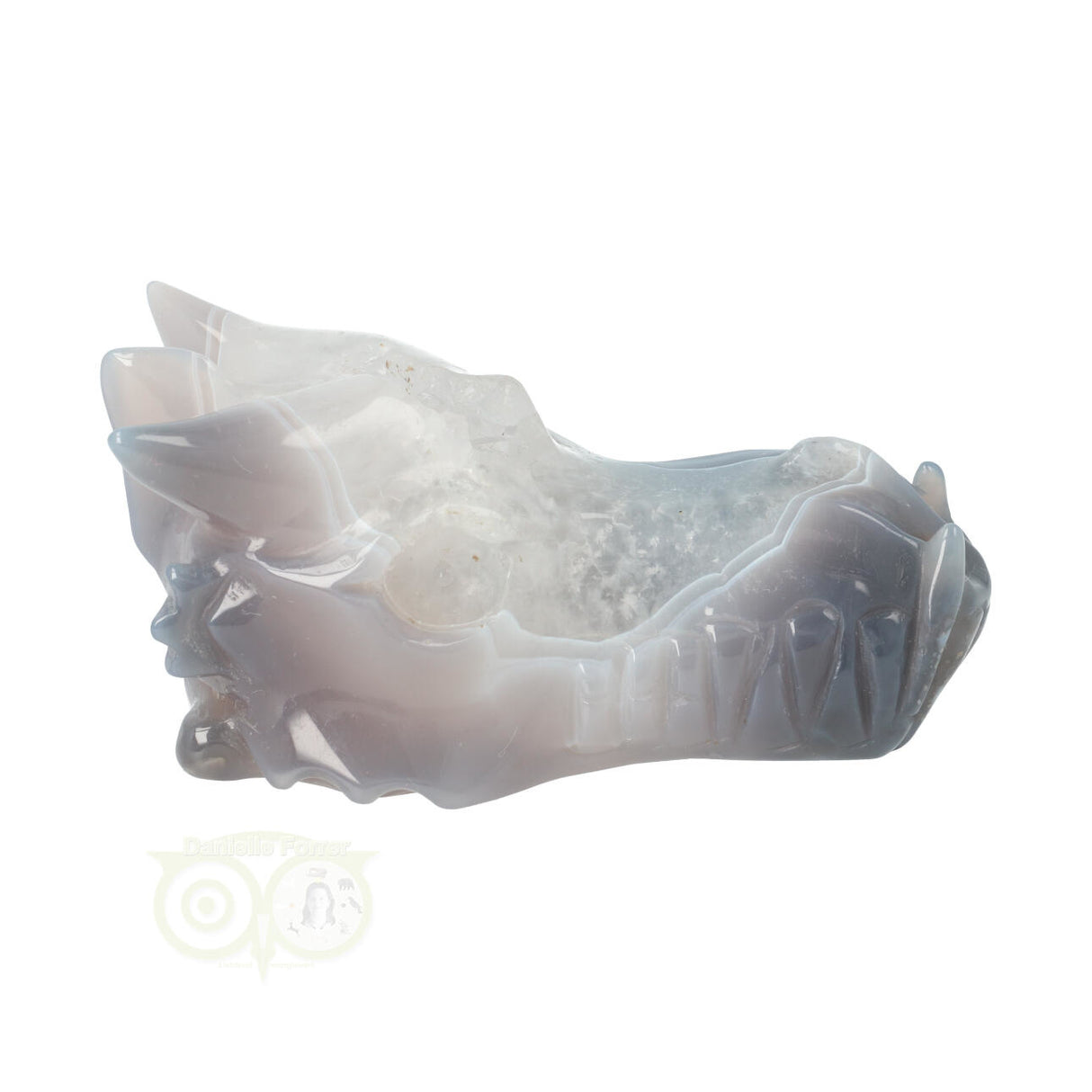 Agaat Geode Drakenschedel 357 gram