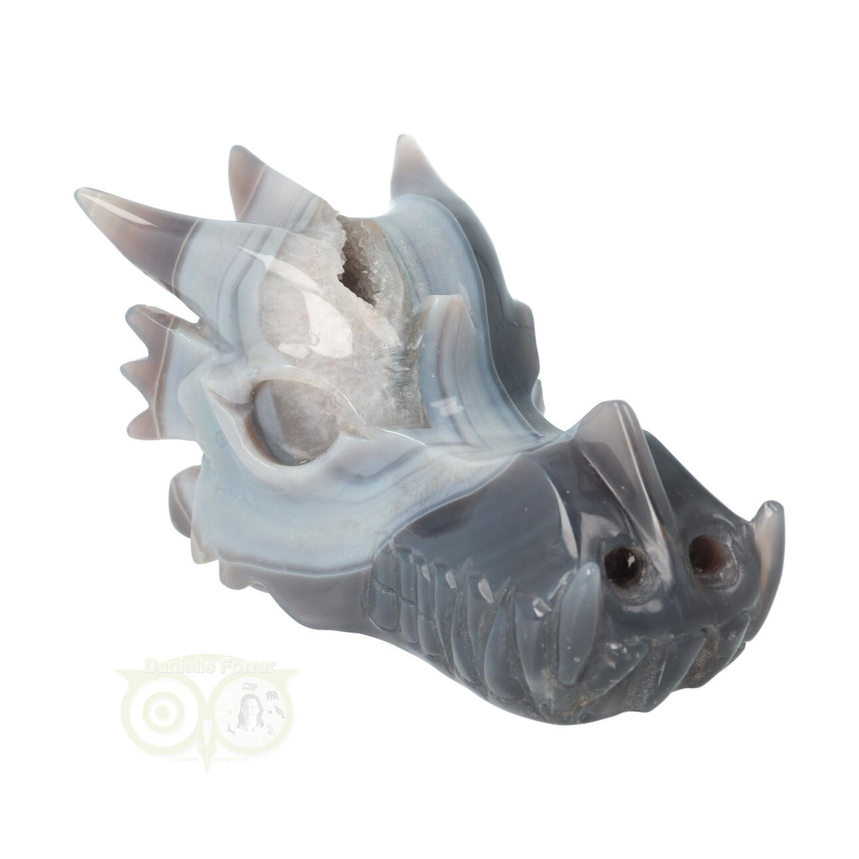 Agate Dragon Skull 822 grams