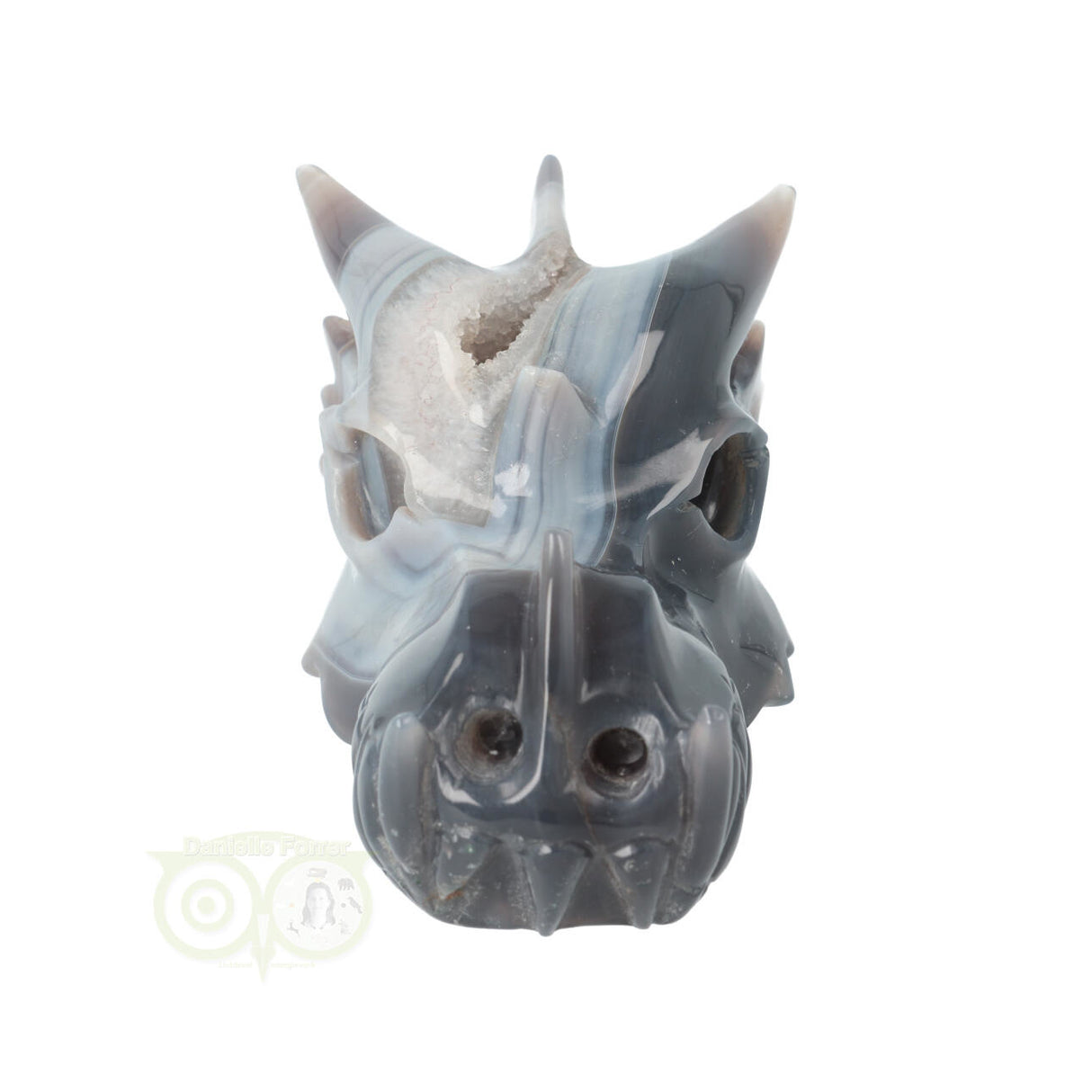 Agate Dragon Skull 822 grams