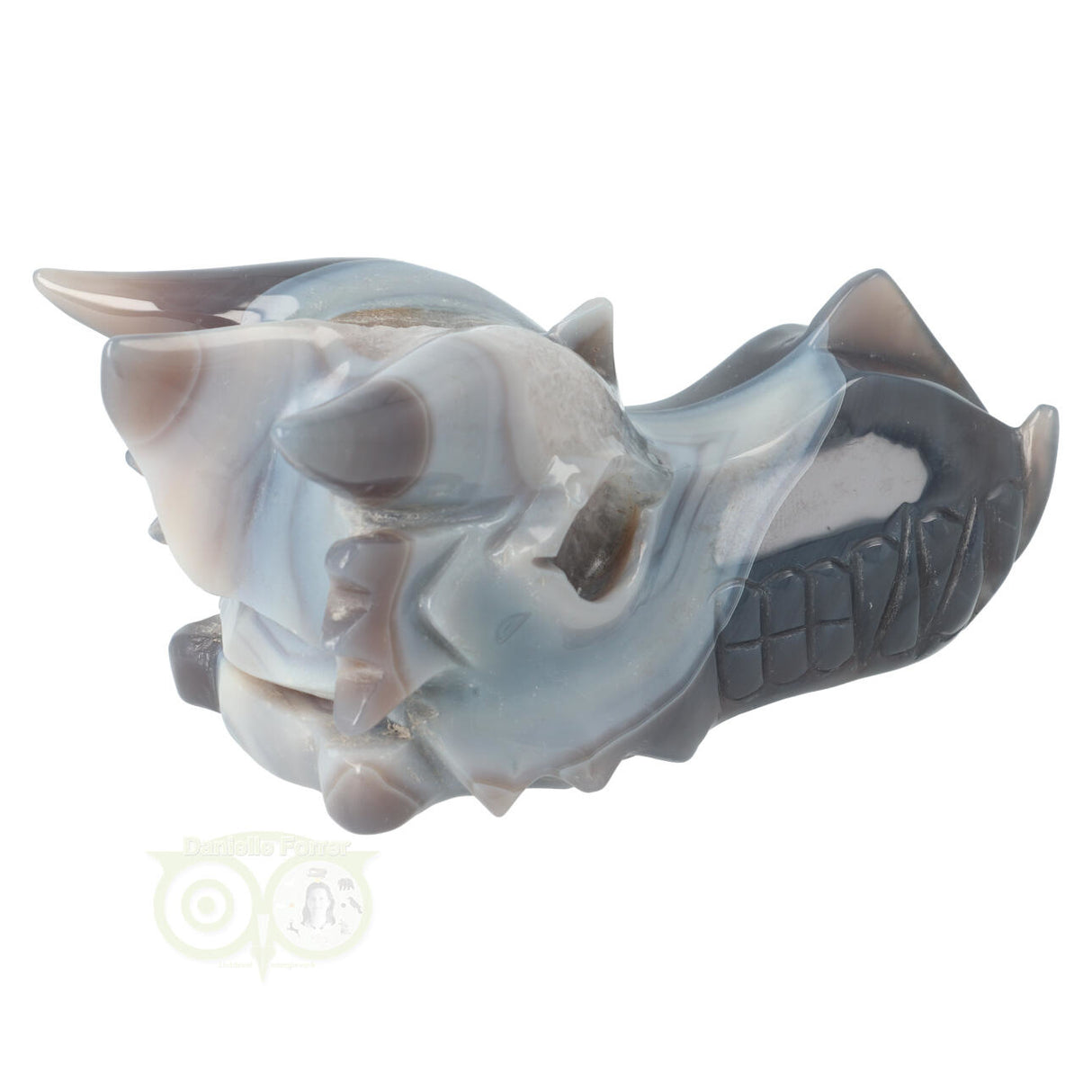 Agate Dragon Skull 822 grams