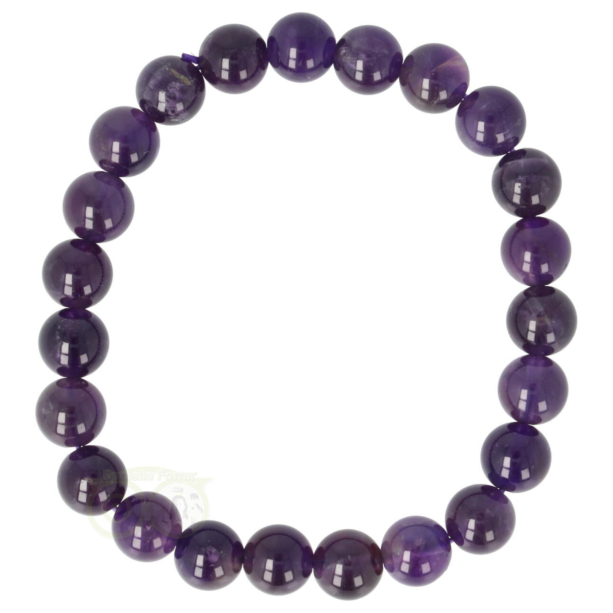 Amethist armband 8 mm ( Donker Paars )