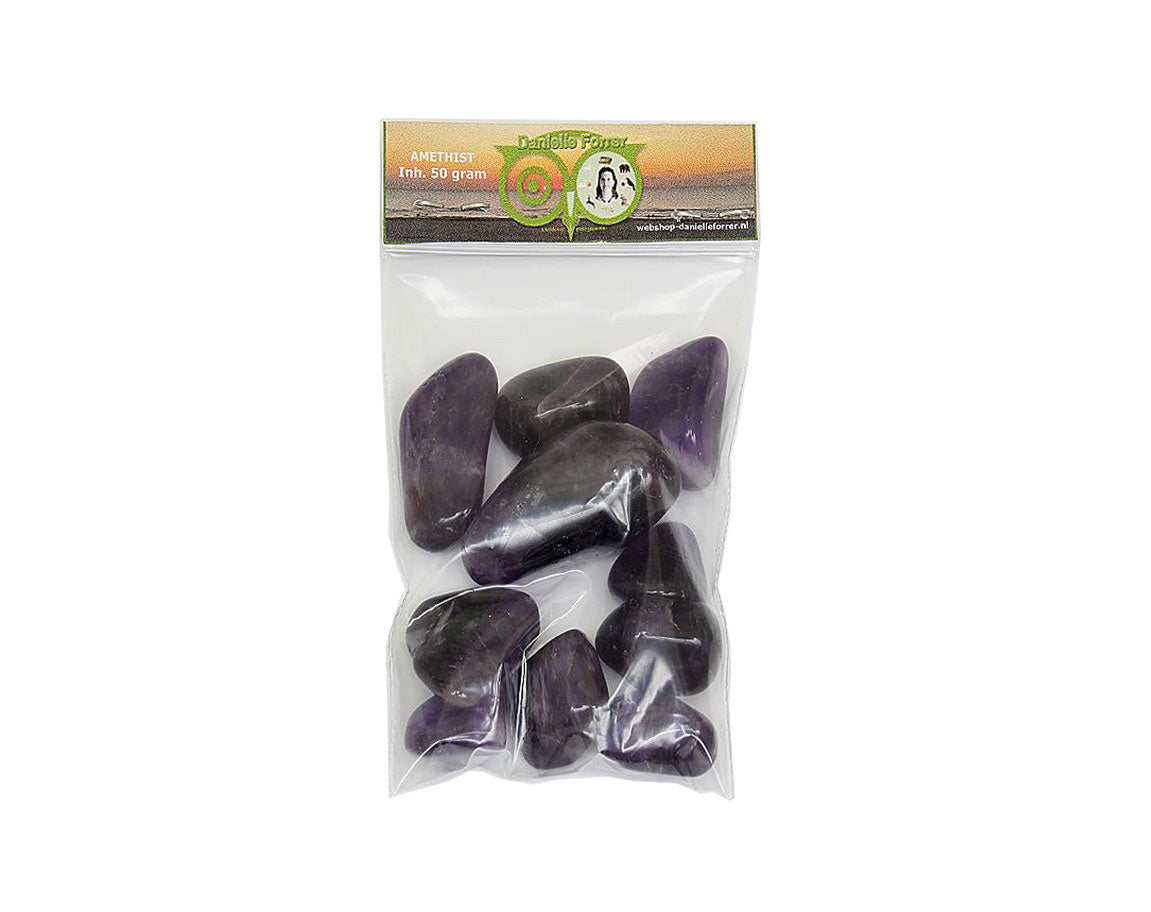 Amethist 50 gram - edelstenen voordeel