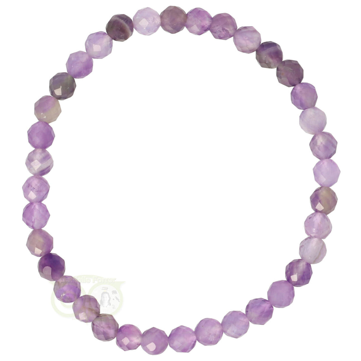 Armband amethist - facet geslepen - 19 cm