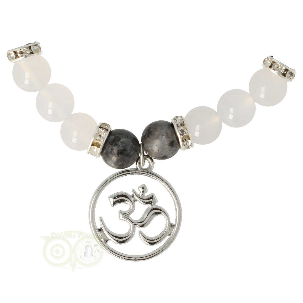 Labradorite/white agate bracelet - Ohm