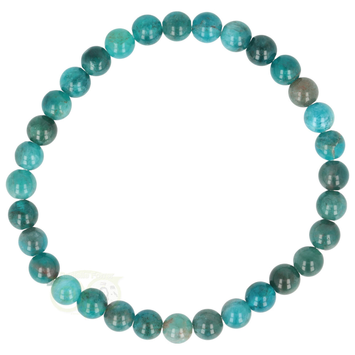 Blauwe Apatiet armband 6 mm