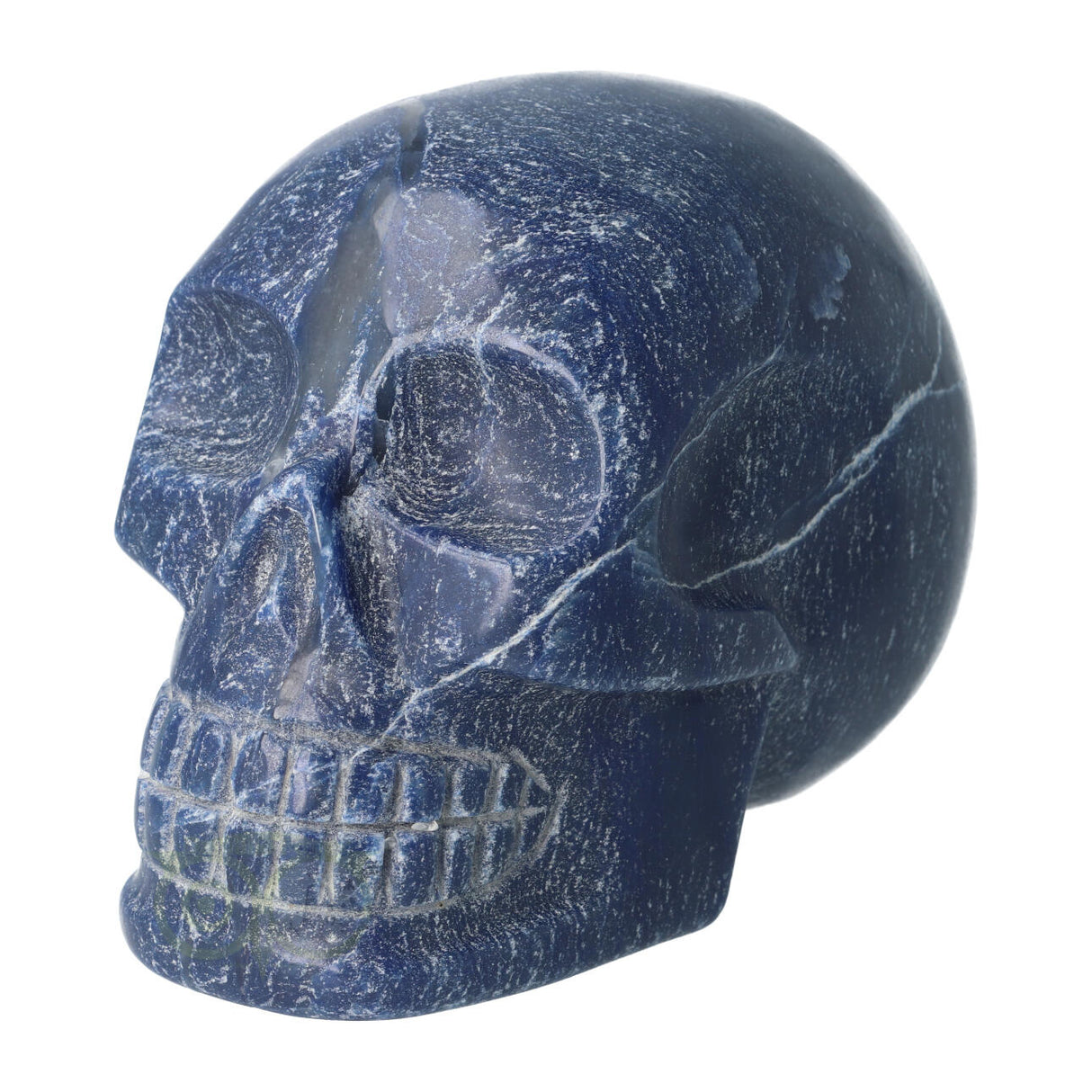 Blauer Quarz-Kristallschädel 1,17 kg