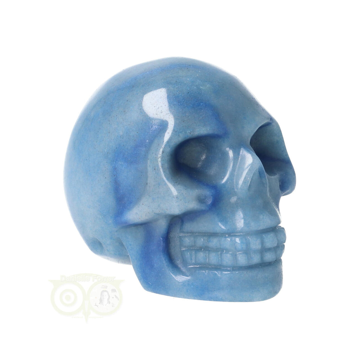 Blue Quartz Skull No. 19