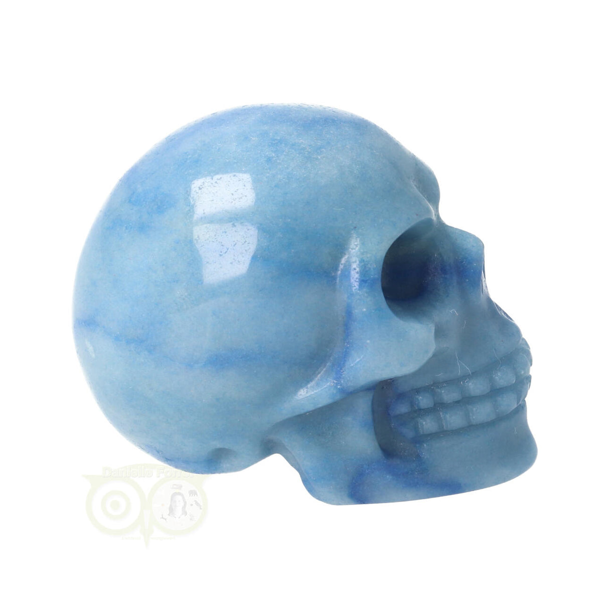 Blauwe kwarts schedel Nr 9