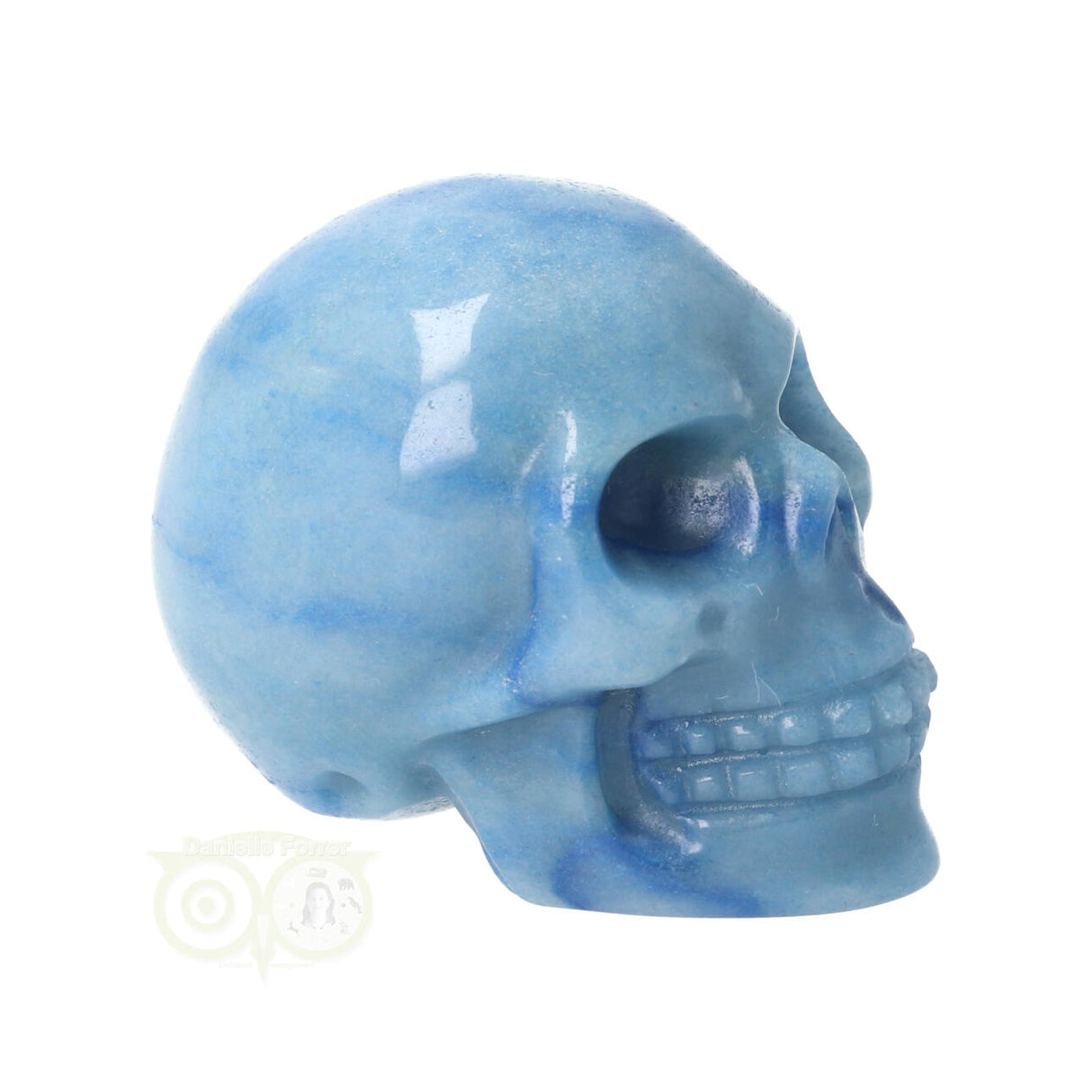 Blauwe kwarts schedel Nr 9