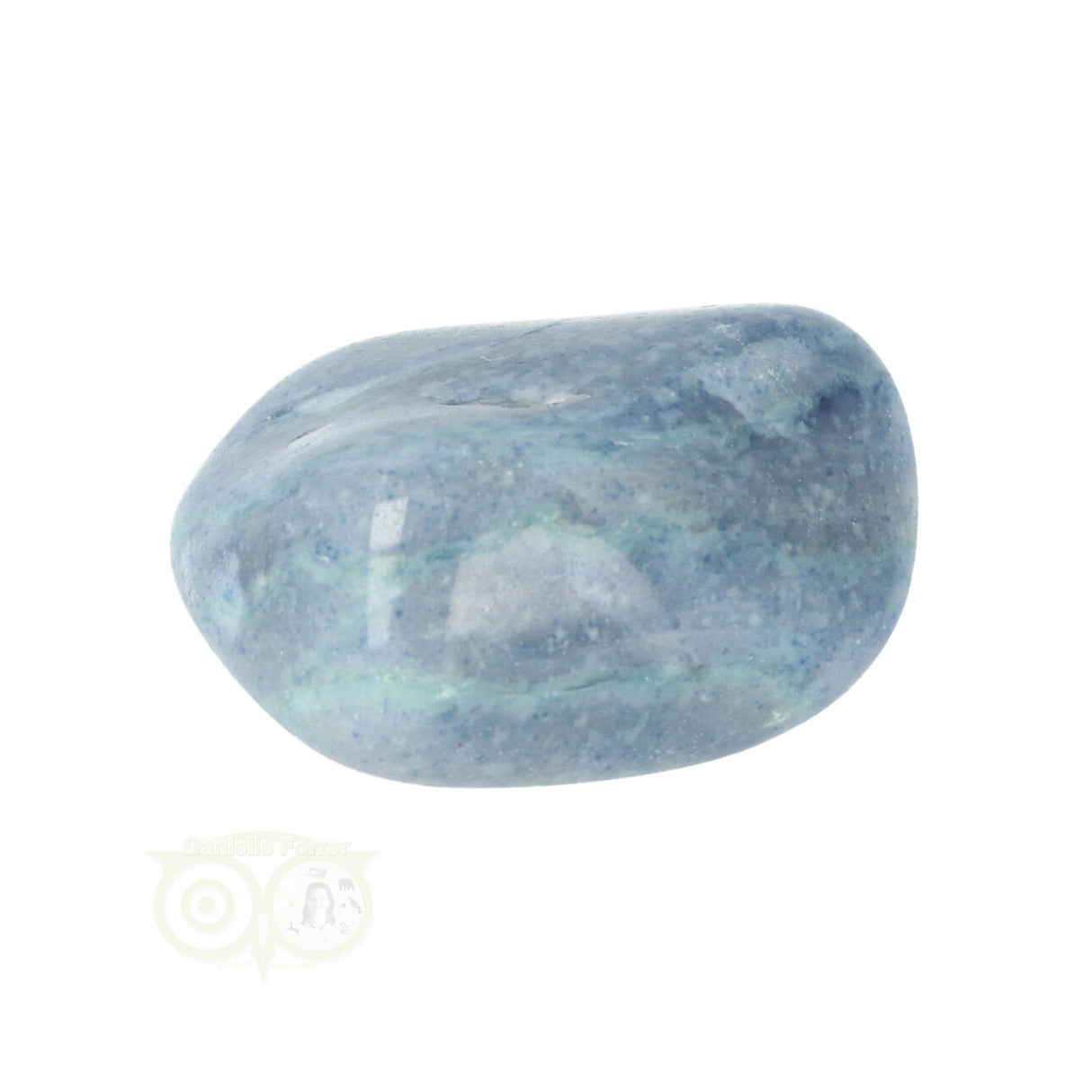 Blauwe kwarts trommelsteen Nr 14