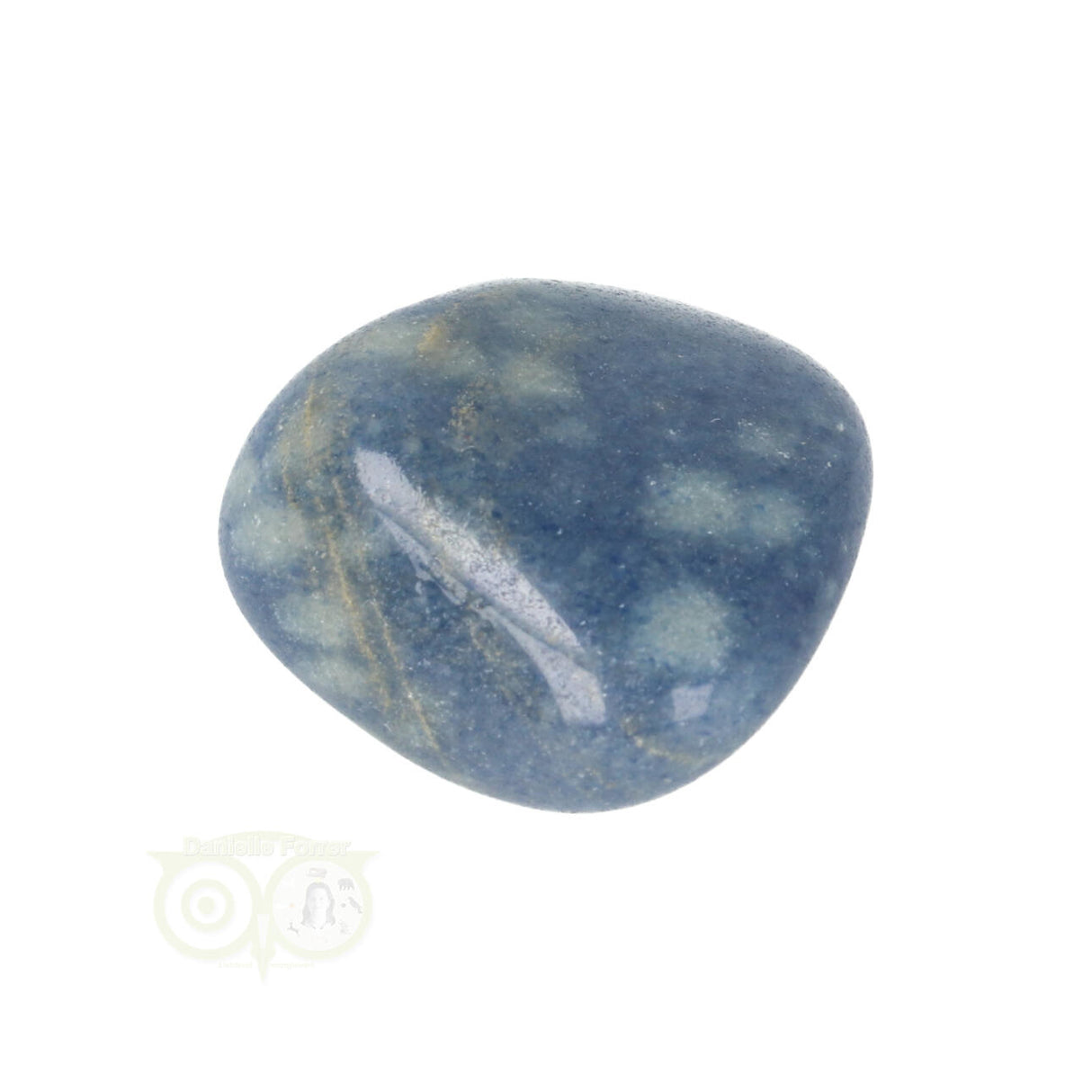 Blauwe kwarts trommelsteen Nr 16