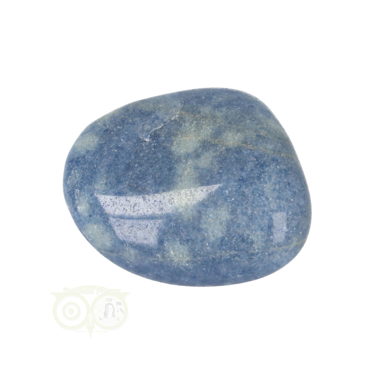 Blauwe kwarts trommelsteen Nr 16