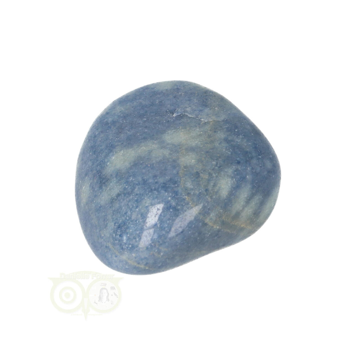 Blauwe kwarts trommelsteen Nr 16