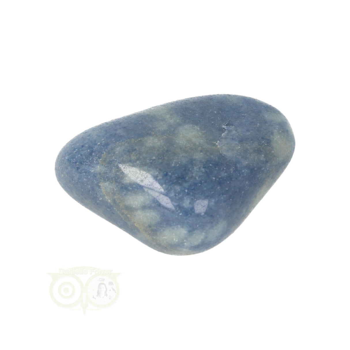 Blauwe kwarts trommelsteen Nr 16