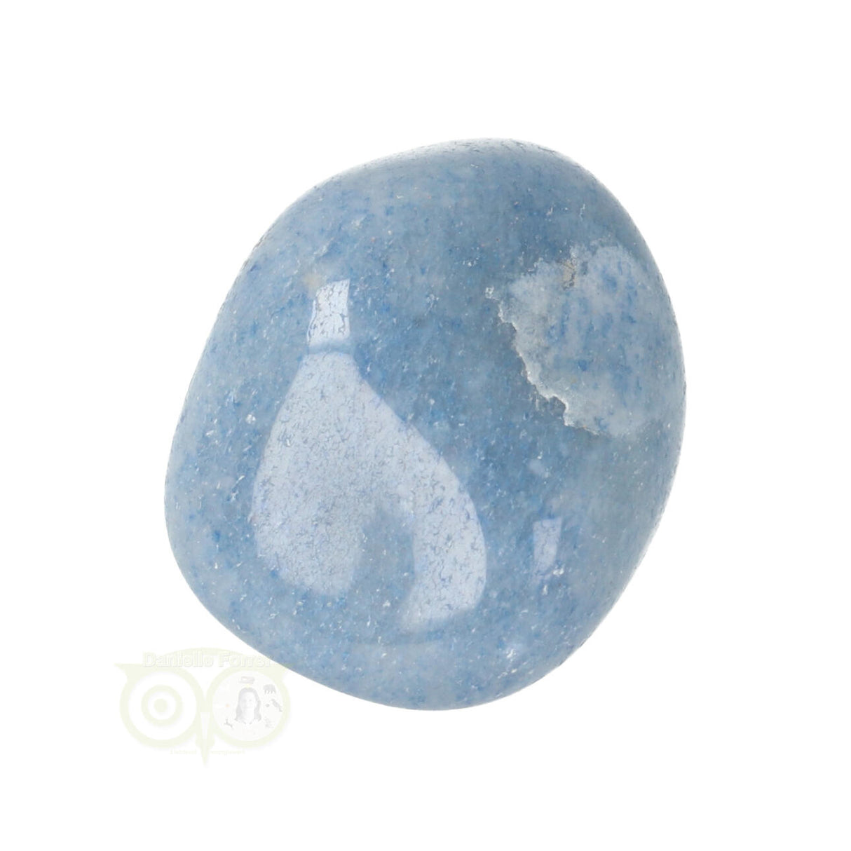 Blauwe kwarts trommelsteen Nr 21