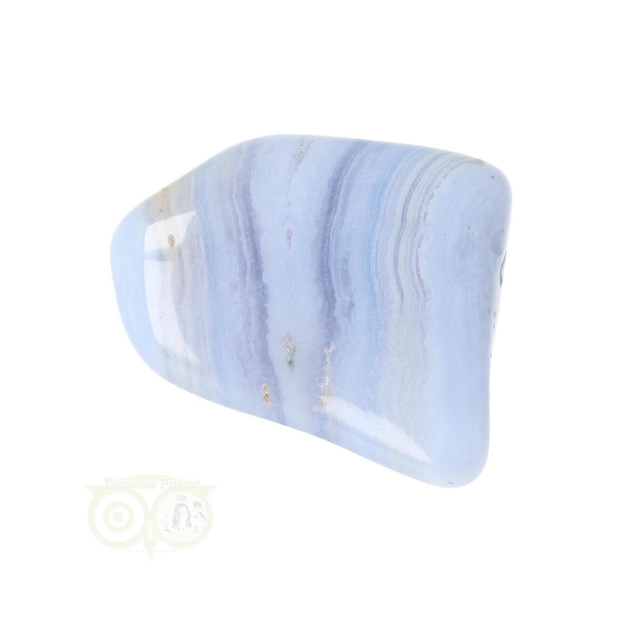 Chalcedoon trommelsteen (blauw) Nr 32