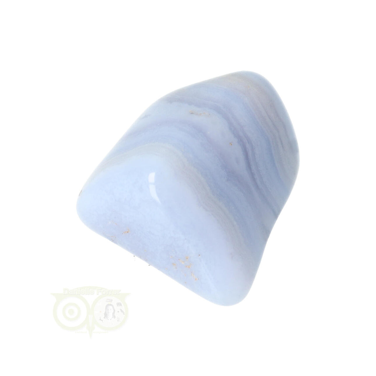 Chalcedoon trommelsteen (blauw) Nr 32