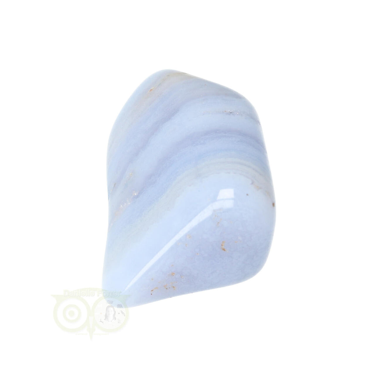 Chalcedoon trommelsteen (blauw) Nr 32