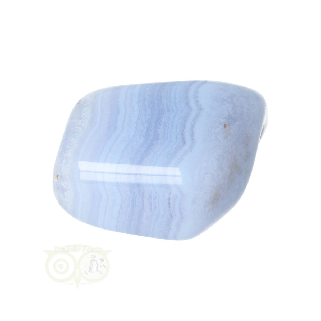 Chalcedoon trommelsteen (blauw) Nr 37