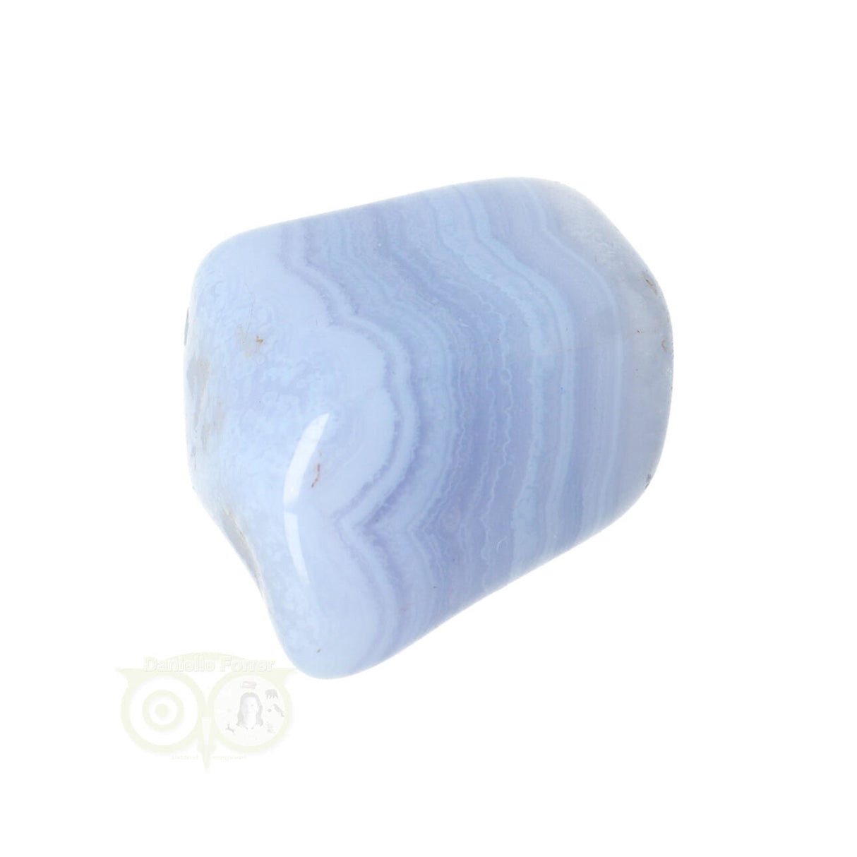 Chalcedoon trommelsteen (blauw) Nr 37