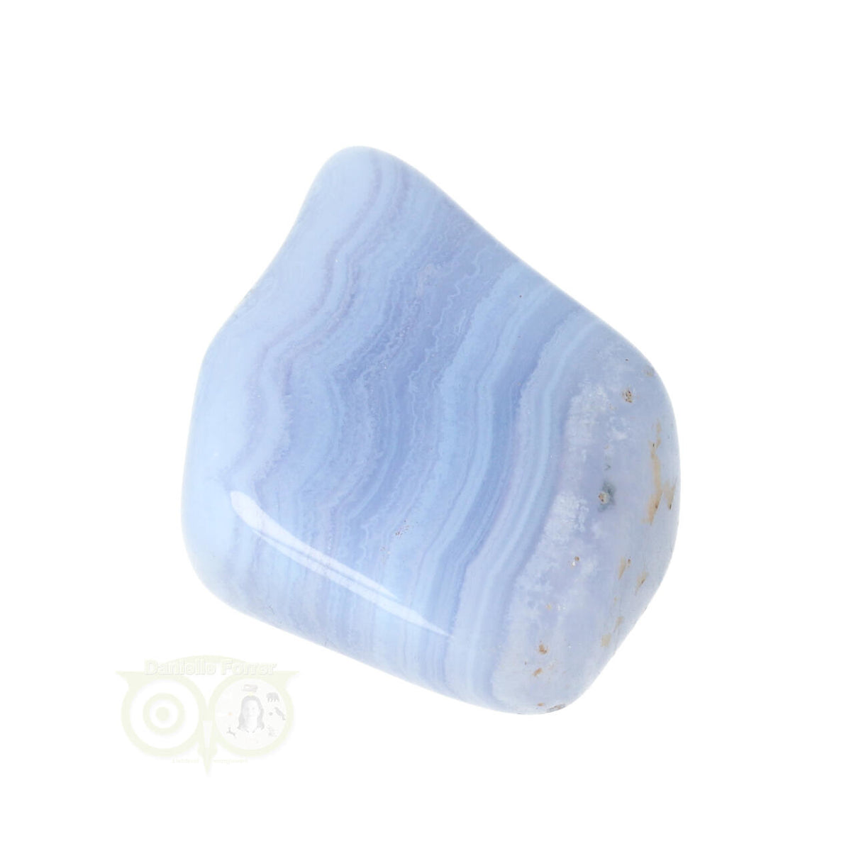 Chalcedoon trommelsteen (blauw) Nr 37