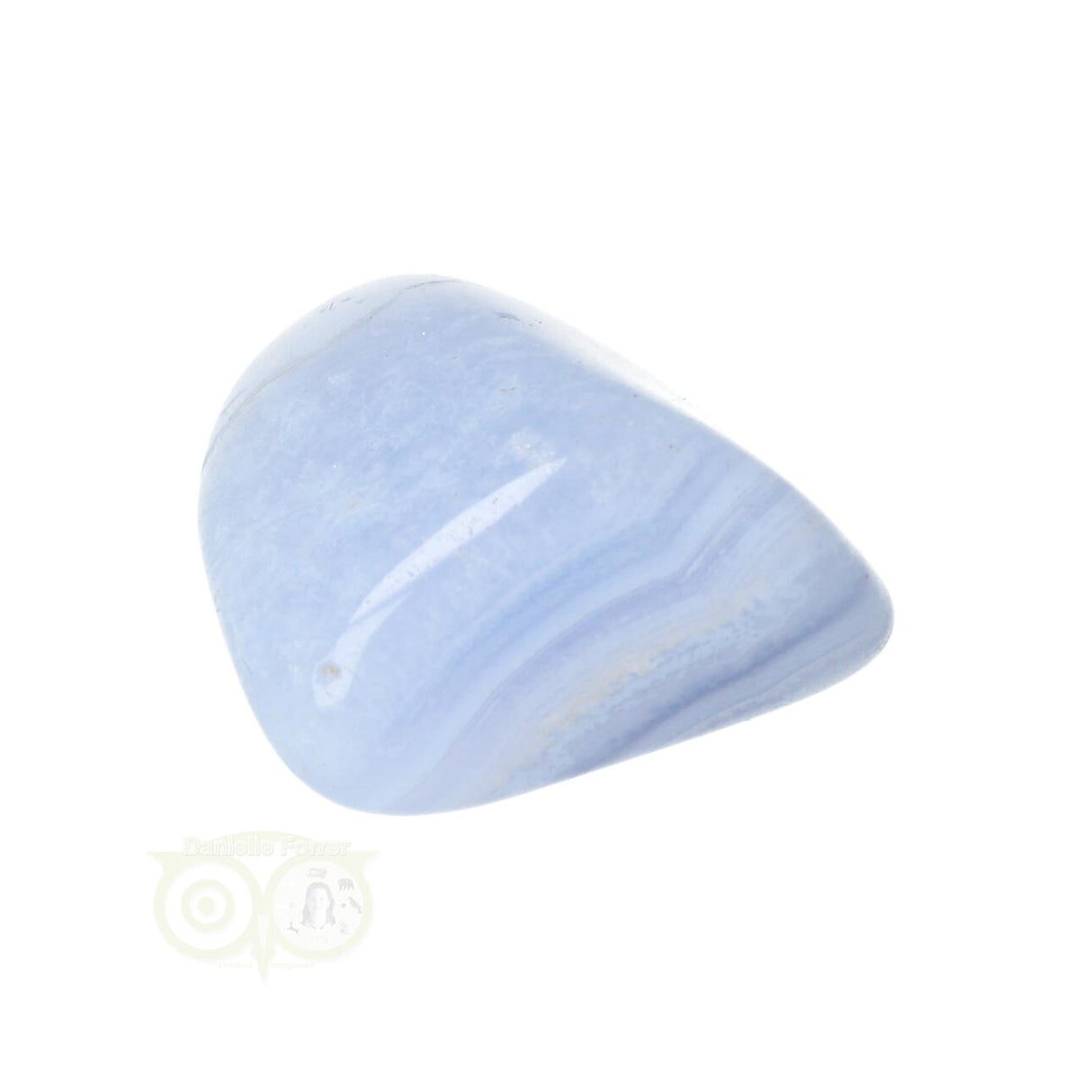 Chalcedon-Trommelstein (blau) Nr. 38